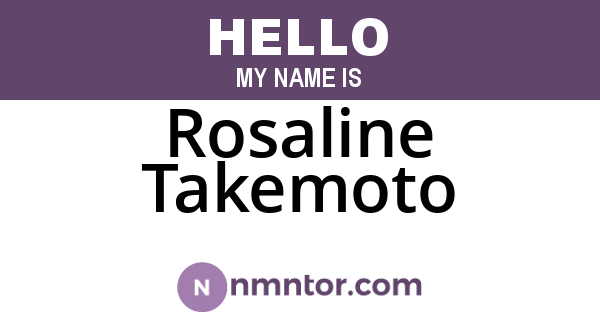 Rosaline Takemoto