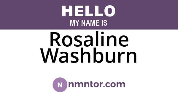 Rosaline Washburn