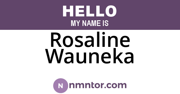 Rosaline Wauneka