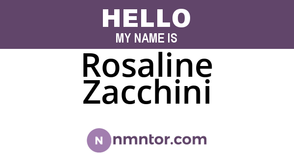 Rosaline Zacchini