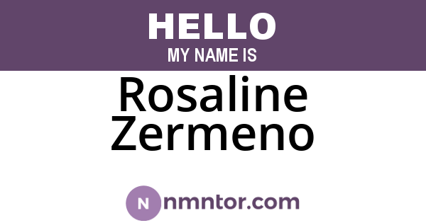 Rosaline Zermeno