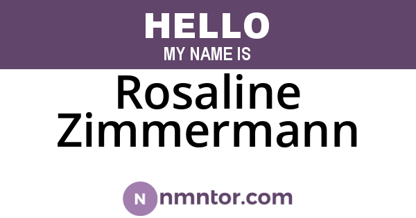 Rosaline Zimmermann