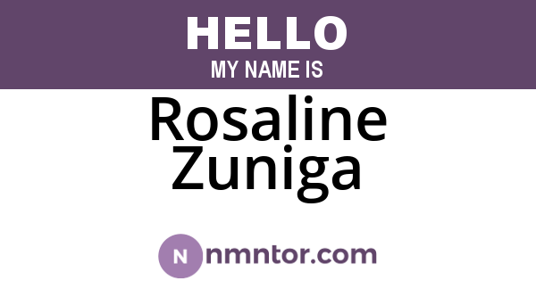 Rosaline Zuniga