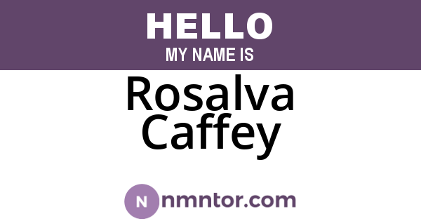 Rosalva Caffey