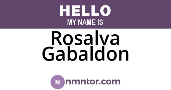 Rosalva Gabaldon
