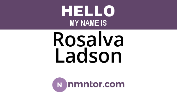 Rosalva Ladson