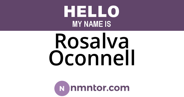 Rosalva Oconnell
