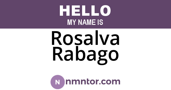 Rosalva Rabago