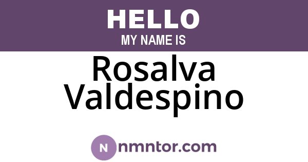 Rosalva Valdespino