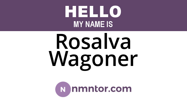 Rosalva Wagoner