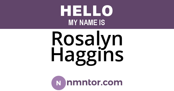 Rosalyn Haggins