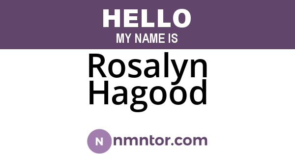 Rosalyn Hagood