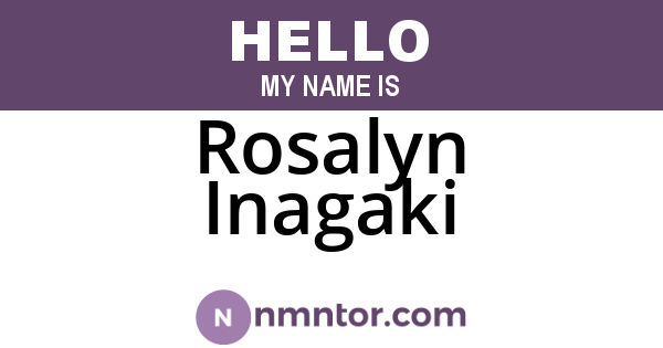 Rosalyn Inagaki