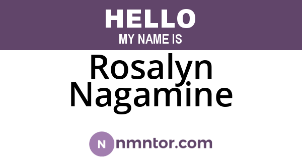 Rosalyn Nagamine