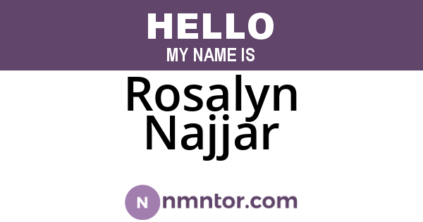 Rosalyn Najjar