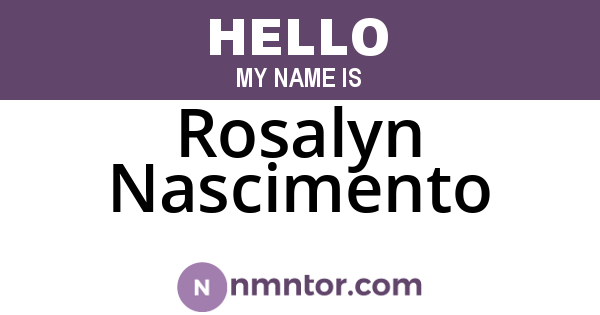 Rosalyn Nascimento