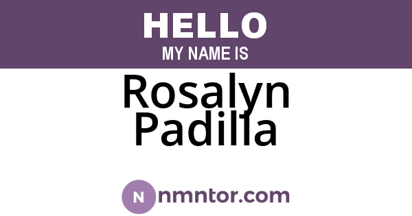 Rosalyn Padilla