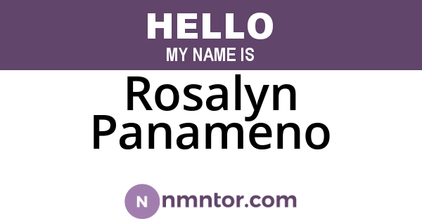 Rosalyn Panameno