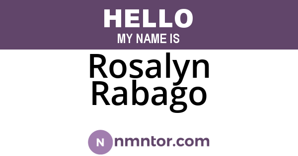 Rosalyn Rabago