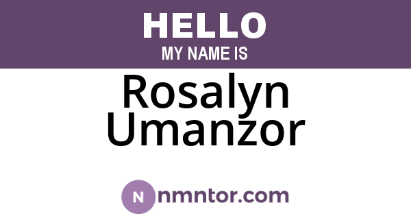 Rosalyn Umanzor