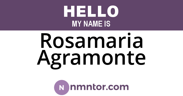 Rosamaria Agramonte