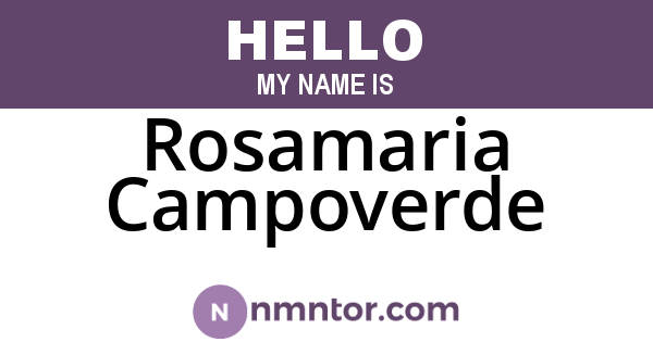 Rosamaria Campoverde