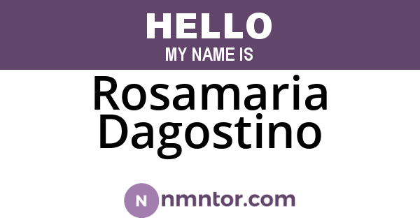 Rosamaria Dagostino