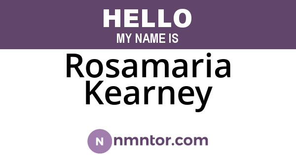 Rosamaria Kearney