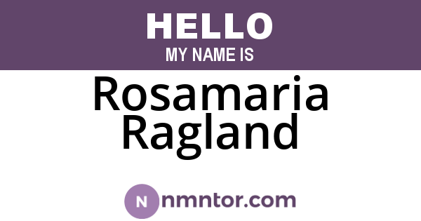Rosamaria Ragland