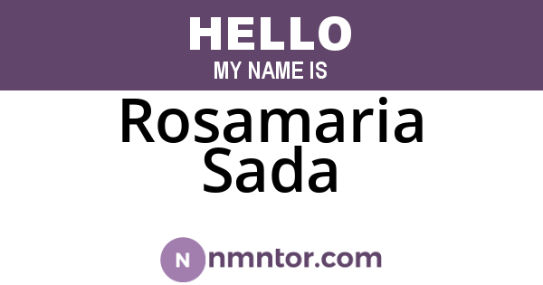 Rosamaria Sada