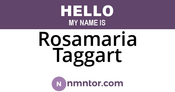 Rosamaria Taggart