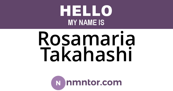 Rosamaria Takahashi