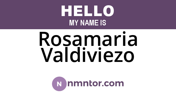 Rosamaria Valdiviezo