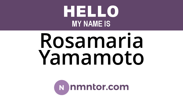 Rosamaria Yamamoto