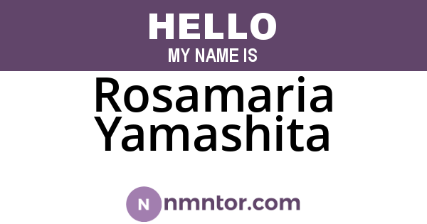 Rosamaria Yamashita