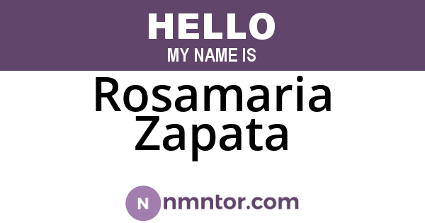 Rosamaria Zapata