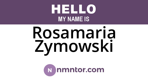 Rosamaria Zymowski