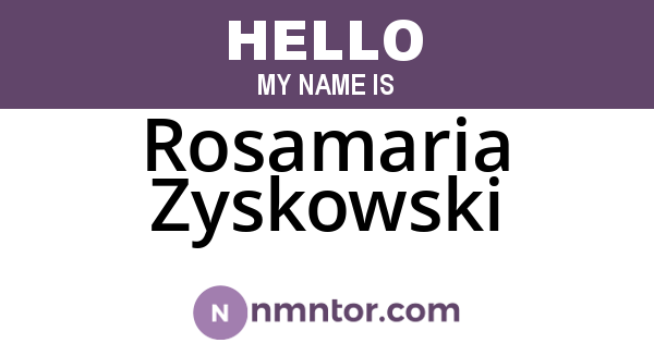 Rosamaria Zyskowski
