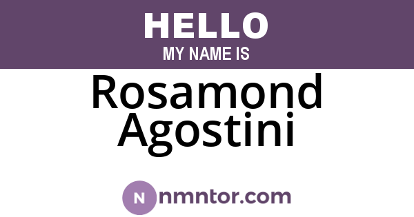 Rosamond Agostini