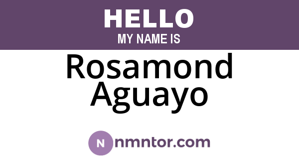 Rosamond Aguayo