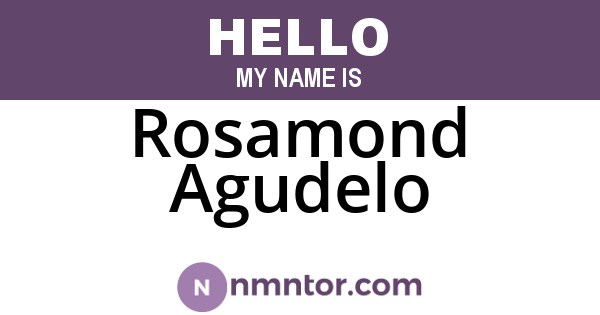 Rosamond Agudelo