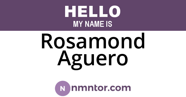 Rosamond Aguero