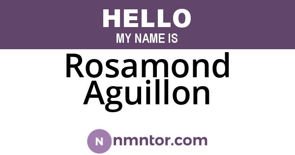 Rosamond Aguillon