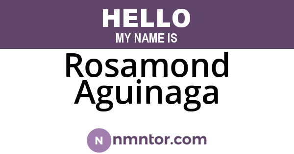 Rosamond Aguinaga