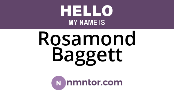 Rosamond Baggett