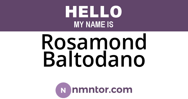 Rosamond Baltodano