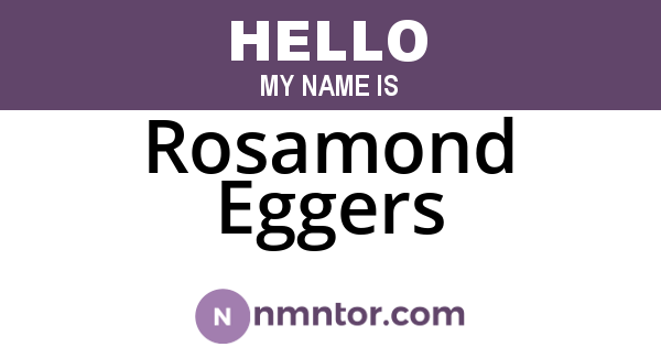 Rosamond Eggers