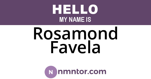 Rosamond Favela