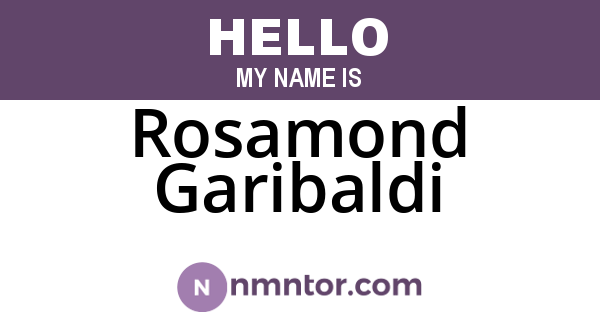 Rosamond Garibaldi