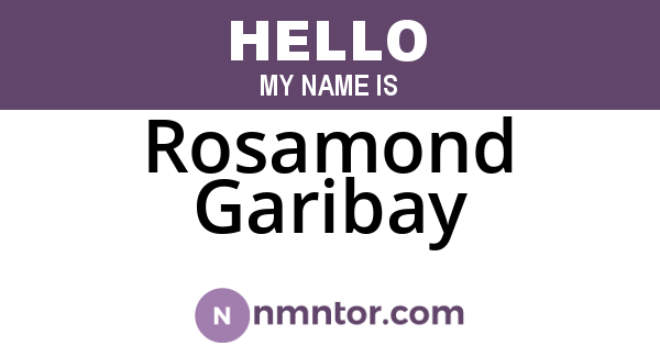 Rosamond Garibay